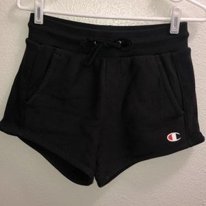 Black high waisted Champion shorts SOLD